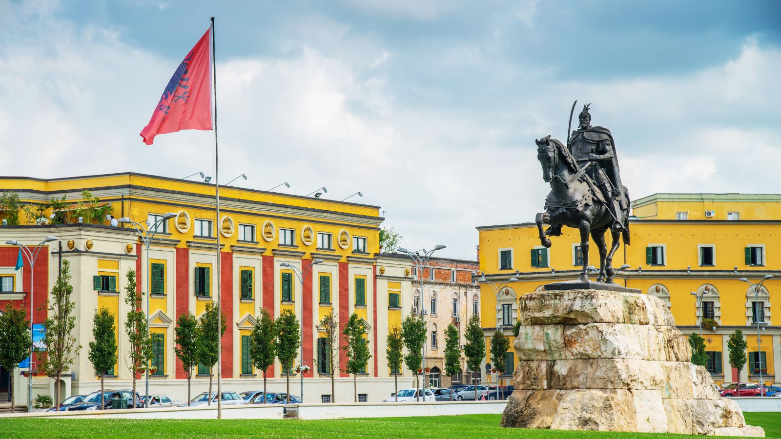 Skanderbeg Square in Tirana