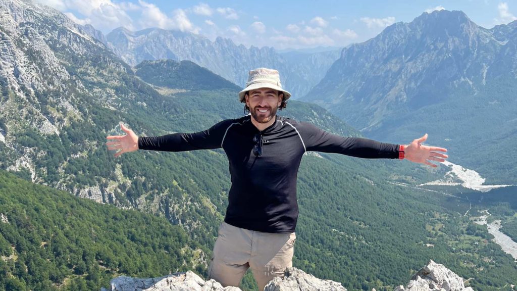 Aldo in the Albanian Alps