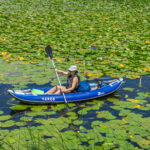 Woman kayaking in Lake Skadar - Kayaking & Bushcraft holiday, Montenegro