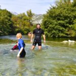 Wild swimming in the Cetina RIver, Croatia
