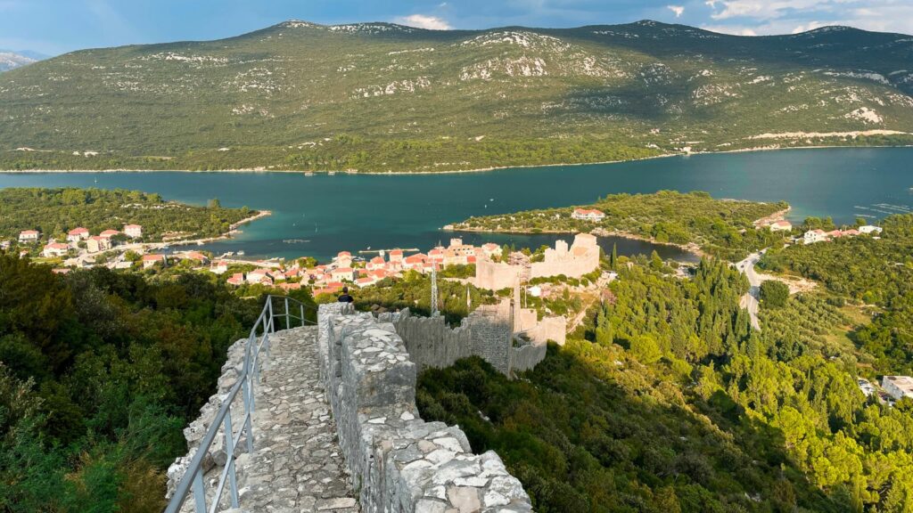 A view of Ston from the Ston city walls