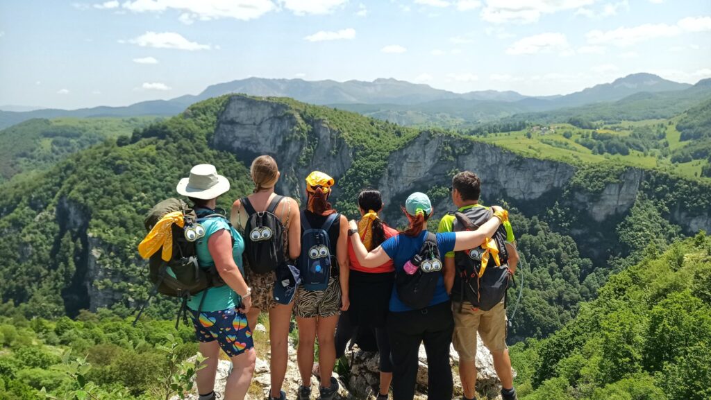 group hiking tour in Bosnia