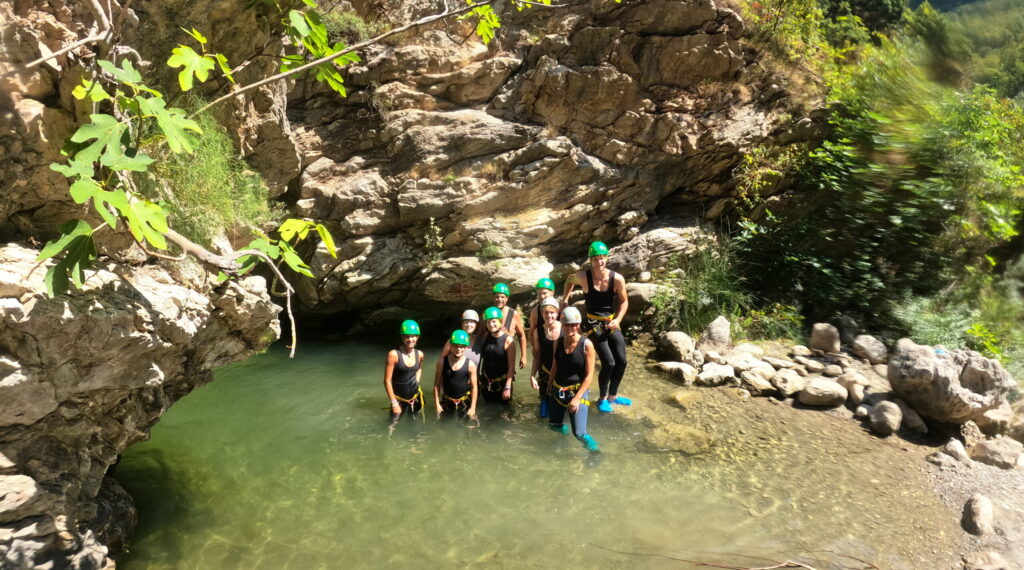 canyoning in Montenegro with family