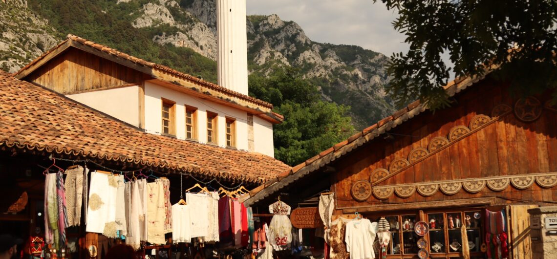 A bazaar in the Balkans