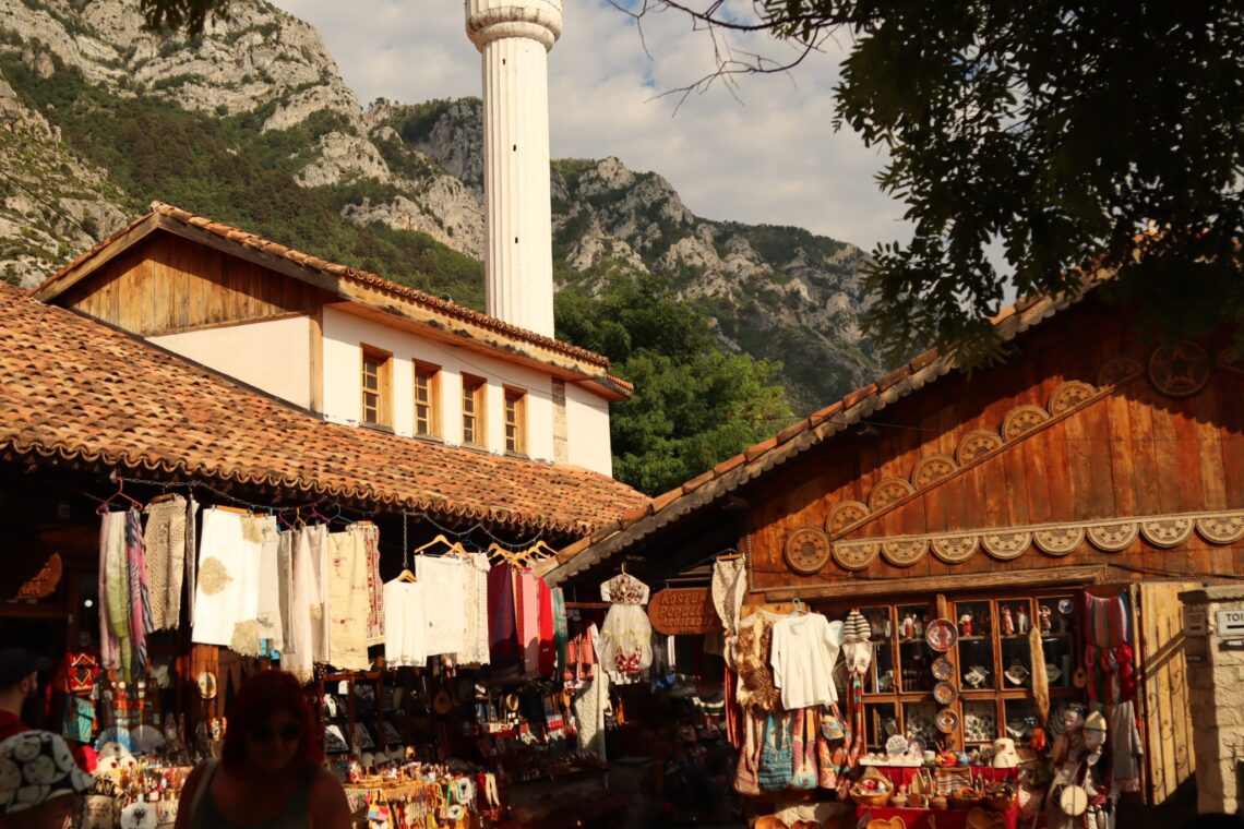 A bazaar in the Balkans