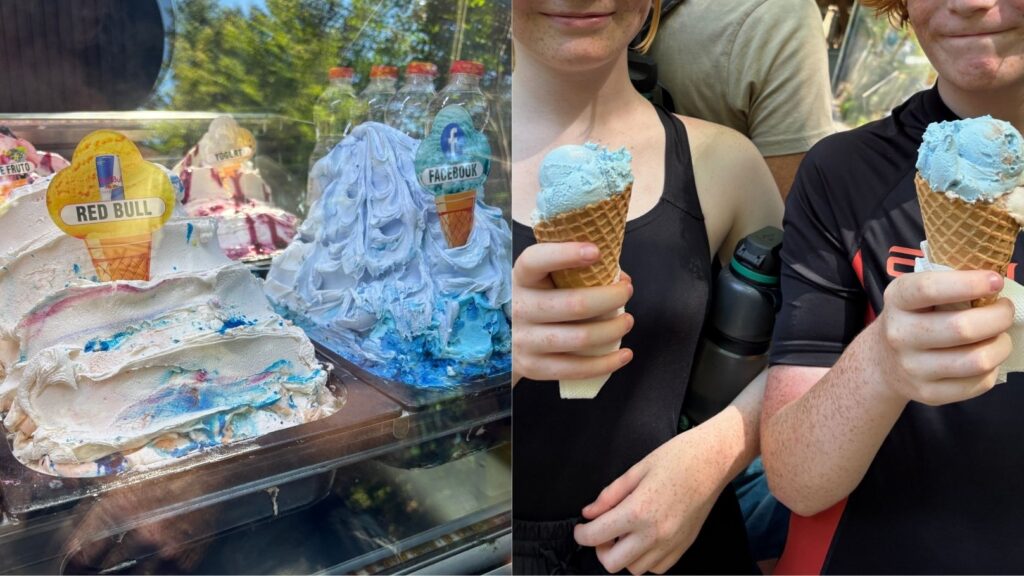 Crazy ice cream flavours in North Macedonia