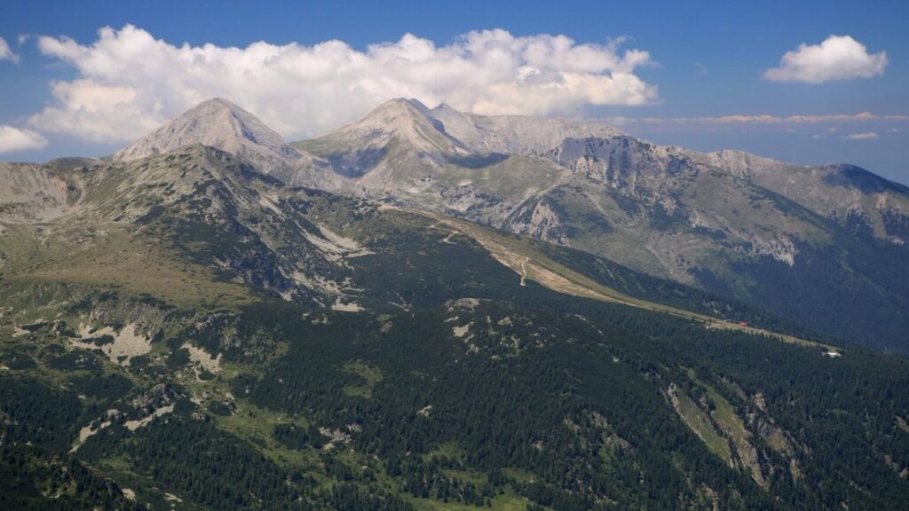 A high mountain in Bulgaria Pirin national park great for hiking and trekking adventures and outdoor activities 