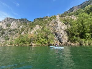 Kayaking at Matka Canyon