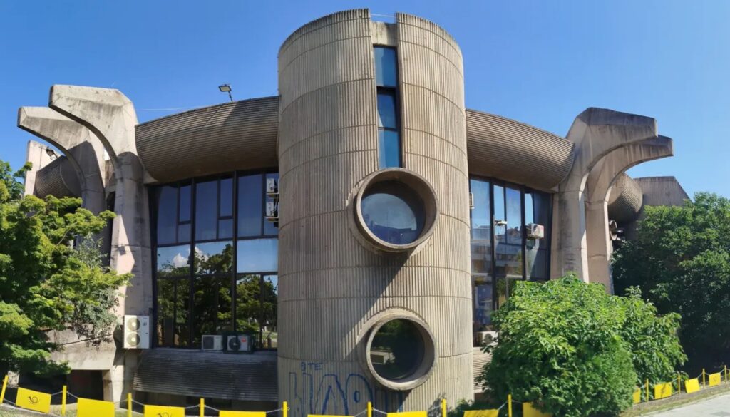 Many visitors to Skopje are intrigued by its brutalist architecture, like the main Post Office building.