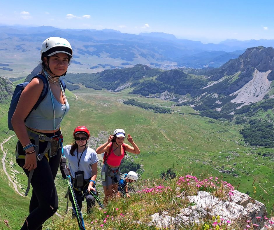Family adventure with teenagers. Via ferrata in Montenegro