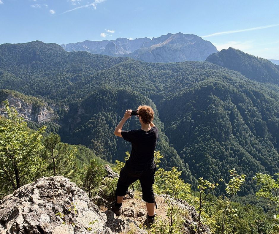 Viewpoints in Sutjeska National Park, Bosnia. Family adventures with teenagers